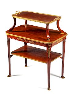 An Empire Style Mahogany Tray Table