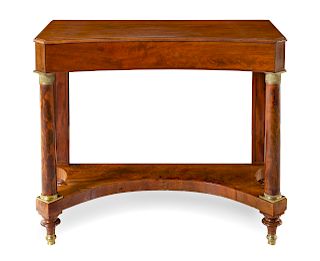 An Empire Style Mahogany Console Table
