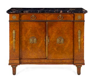 An Empire Style Gilt Bronze Mounted Cabinet