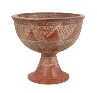 An Etruscan Terra Cotta Footed Bowl