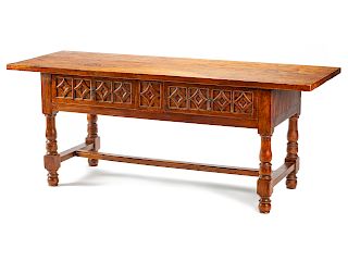 An Italian Renaissance Revival Trestle Table 