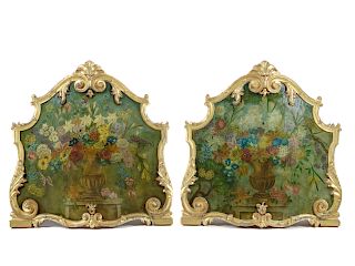 A Pair of Italian Painted Panels 