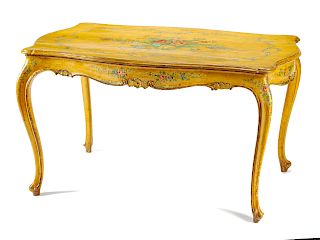 A Venetian Painted Salon Table