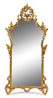 A Continental Giltwood Mirror 