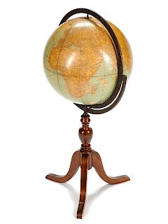An 18-Inch Globe and Stand 