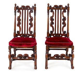 A Pair of Charles II Side Chairs