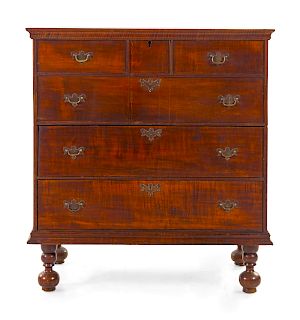 A William and Mary Oak Blanket Chest