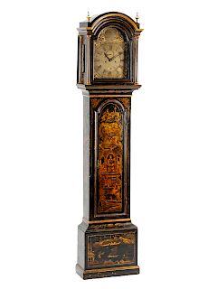 A George III Painted Tall Case Clock