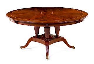 A Regency Style Mahogany Dining Table