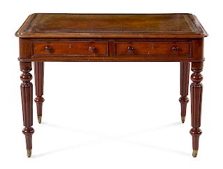 A William IV Mahogany Writing Table 