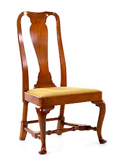 A Queen Anne Maple Side Chair  
