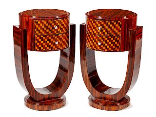 A Pair of Art Deco Style Side Tables