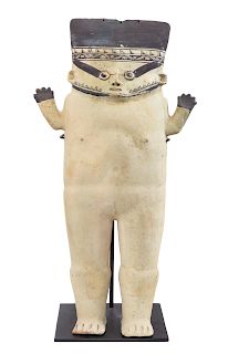 A Clay Chancay Standing Figure