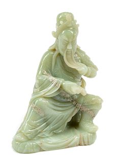 A Chinese Jadeite Figure 