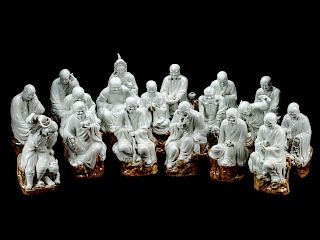 A Set of Chinese Export Porcelain Figures