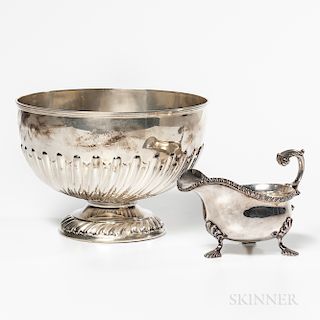 Two Pieces of English Sterling Silver Tableware
