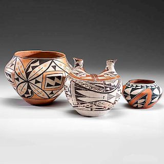Acoma Pottery Jars 