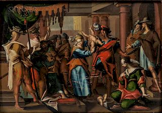 After Joachim Antonisz Wtewael (c. 1566-c. 1638)  The Judgment of Solomon