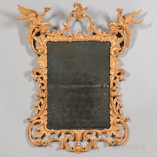 George III Carved Giltwood Mirror