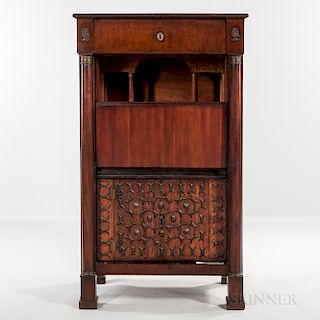 Neoclassical-style Secretaire a Abattant
