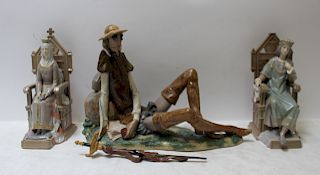 LLADRO. Grouping of 3 Porcelain Figurines