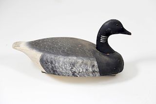 Vintage Carved and Painted Brant Goose Decoy