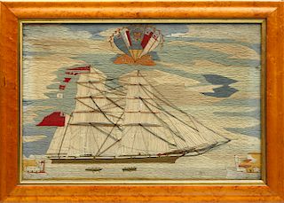 British Sailor's Woolwork of the Brig Jesse Ellen