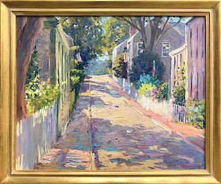 Mark Thomas Oil on Canvas "Quince Street"