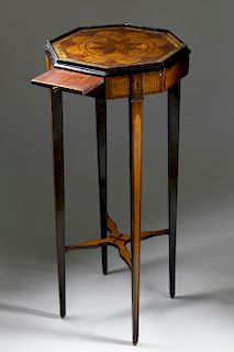 George III Revival Marquetry and Mahogany Samovar Stand, by Michael Butler of Dublin