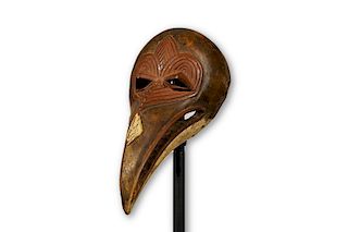 Baga Pigmented Bird Mask 15.5" Long