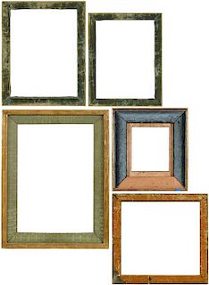 Six Renaissance Type Panel Frames, Three Liners