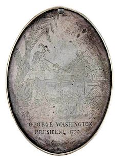 Commemorative Washington Silver Peace Medal