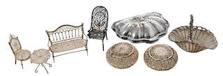 Eight Miniature Silver Items