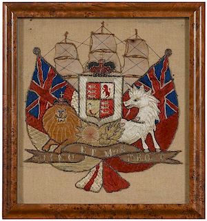 Nautical Embroidery, United Kingdom Coat of Arm