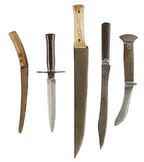 Five  Vintage Knives