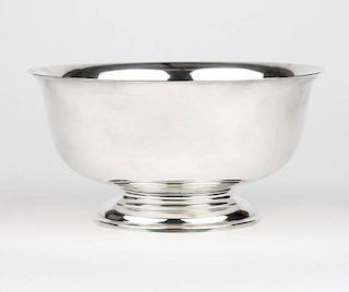 A Shreve & Co. sterling silver bowl after Paul Revere