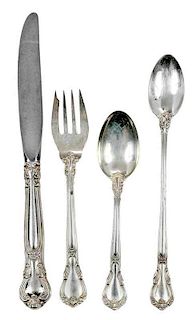 32 Pieces Chantilly Sterling Flatware