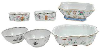Six Chinese Export Objects