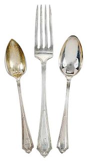 Gorham Plymouth Sterling Flatware, 23 pieces