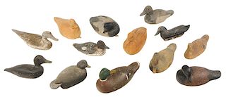 13 Assorted Duck Decoys