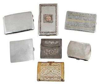 Seven Continental/English Silver Cases
