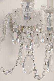 Pair of George III Style Crystal Wall Sconces