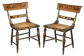 Pair American Classical Side Chairs