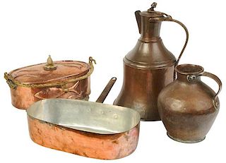 Four Copper Objects