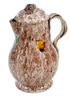 Staffordshire Whieldon Type Covered Milk Pitcher