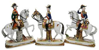 Three Kister Napoleonic Marshal Figurines