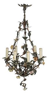 Provincial Louis XV Style Floral Chandelier