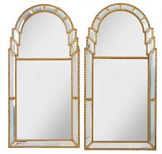 A Near Pair Venetian Style Mirror Framed Mirrors