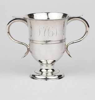 A George III sterling silver footed ''loving cup''