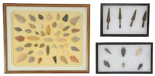 Collection of Projectile and Iron Spear Points